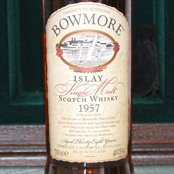 Bowmore 1957 38 Years Old label