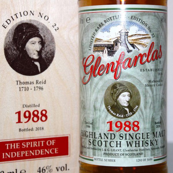 Glenfarclas 1988 Edition No. 22 Thomas Reid label