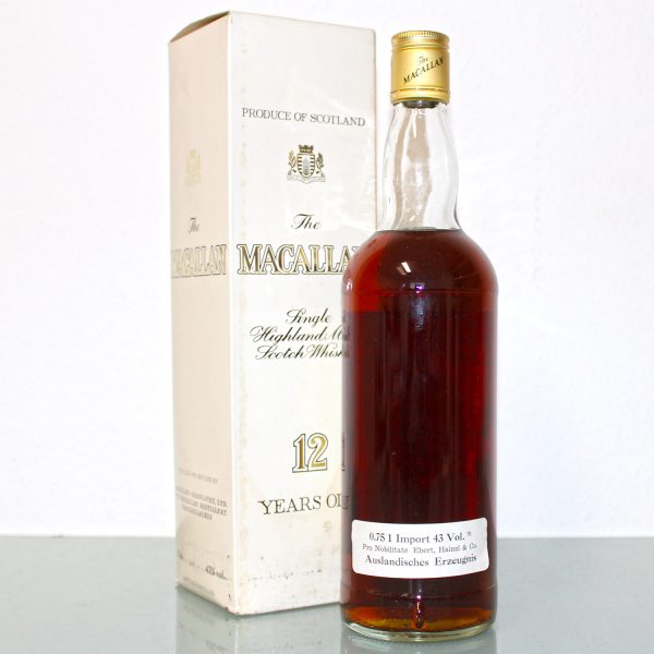 Macallan 12 Years Old Bot 1970s back