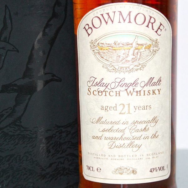 Bowmore 21 Year Old 1990s Label