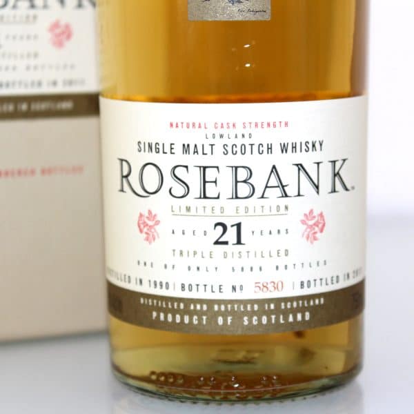 Rosebank 1990 21 Year Old 2011 Release label