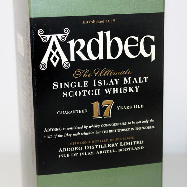 Ardbeg 17 Year Old Single Malt Whisky box