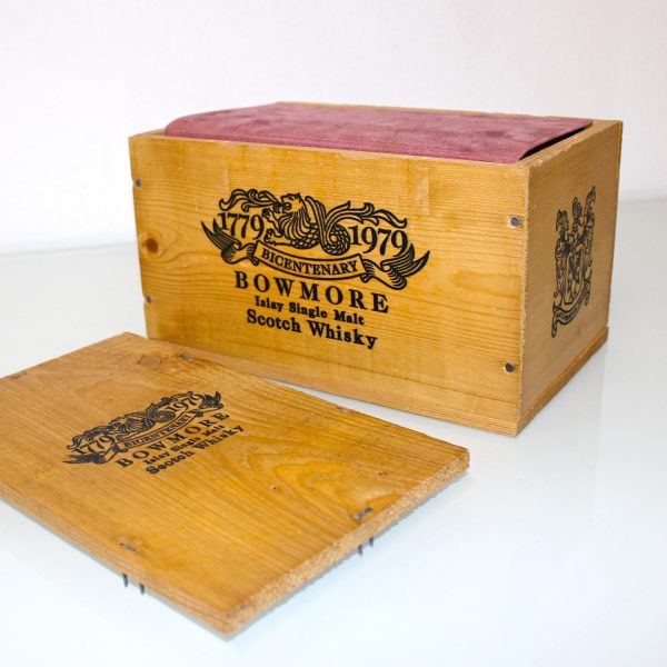 Bowmore Bicentenary 1779 1979 Whisky wooden case