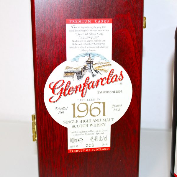 Glenfarclas 1961 46 Years First Fill Oloroso Sherry Cask box