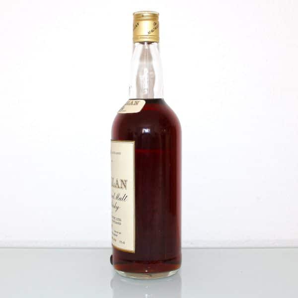Macallan 1959 80 proof Whisky l side