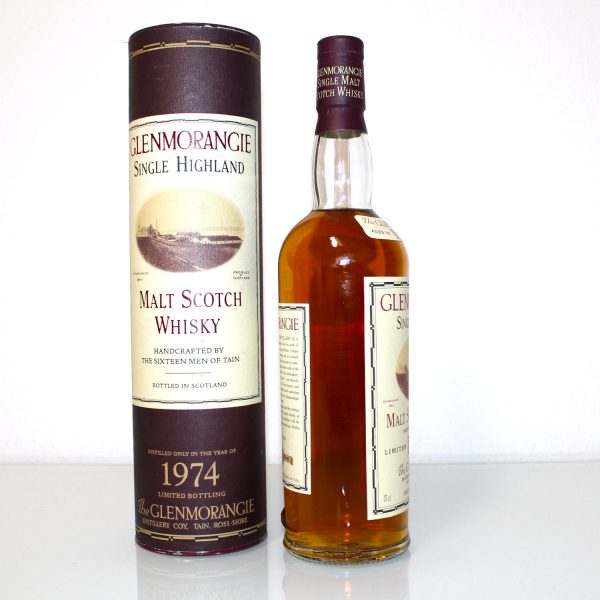 Glenmorangie 1974 Single Malt Scotch Whisky side label