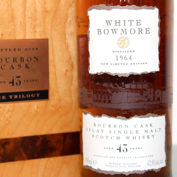 White Bowmore 1964 43 Years The Trilogy label