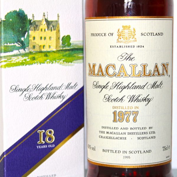 Macallan 1977 18 Years Old label