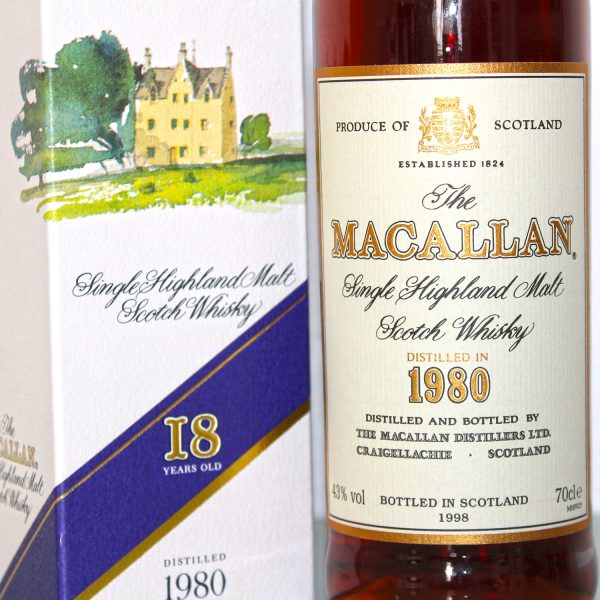 Macallan 1980 18 Years Old label