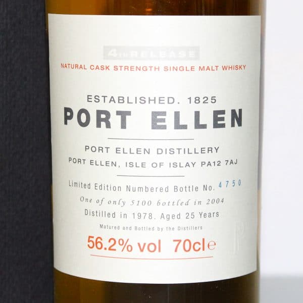 Port Ellen 1978 25 Years 4th release label