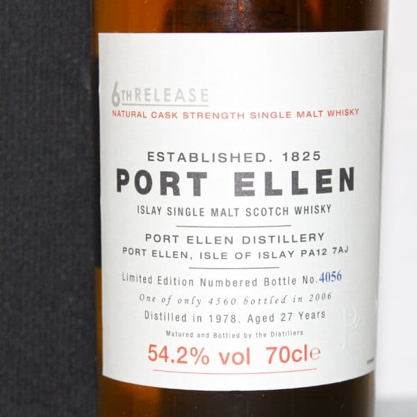 Port Ellen 1978 27 Years 6th release label