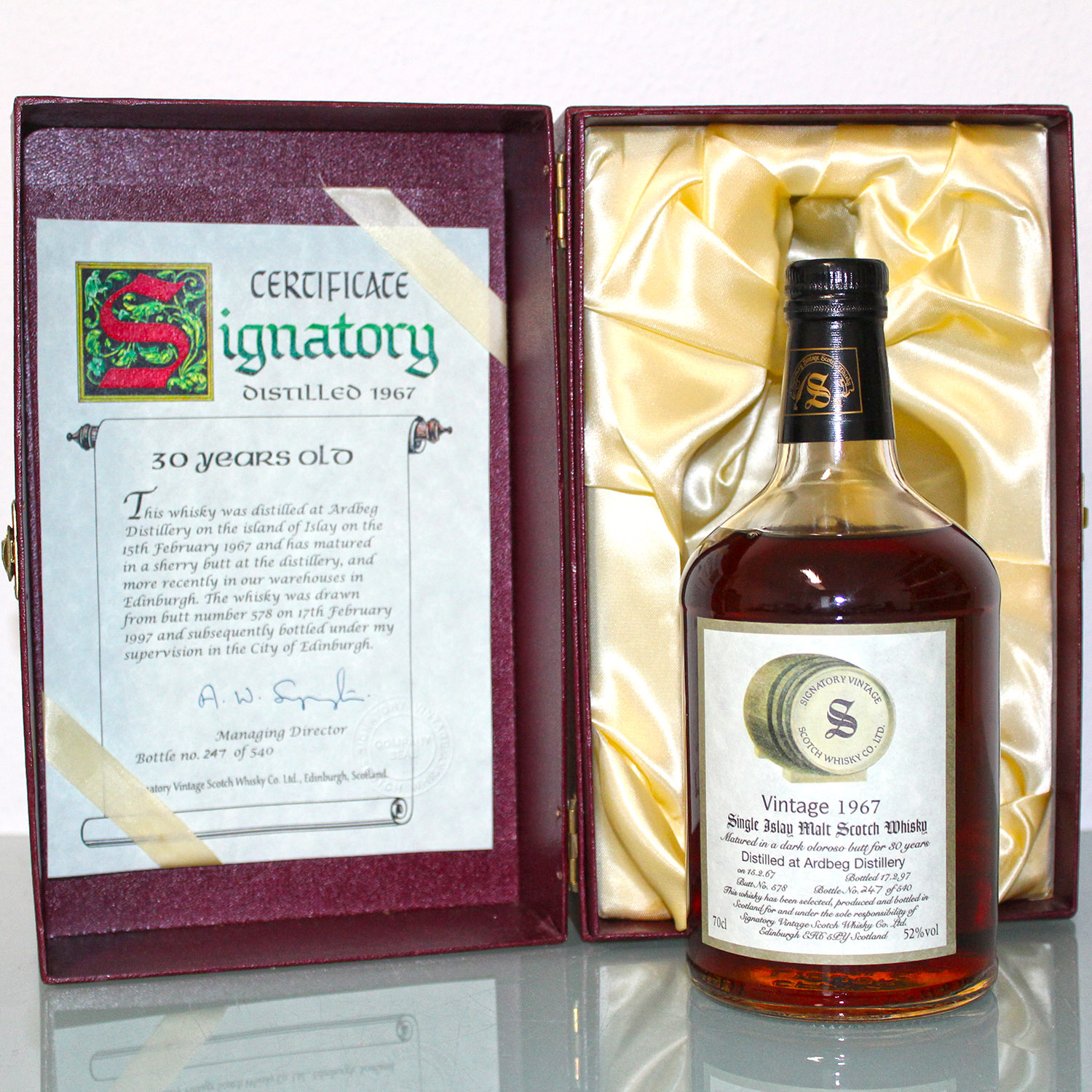 Ardbeg 1967 30 Years Old Signatory Vintage WhiskyAnkauf
