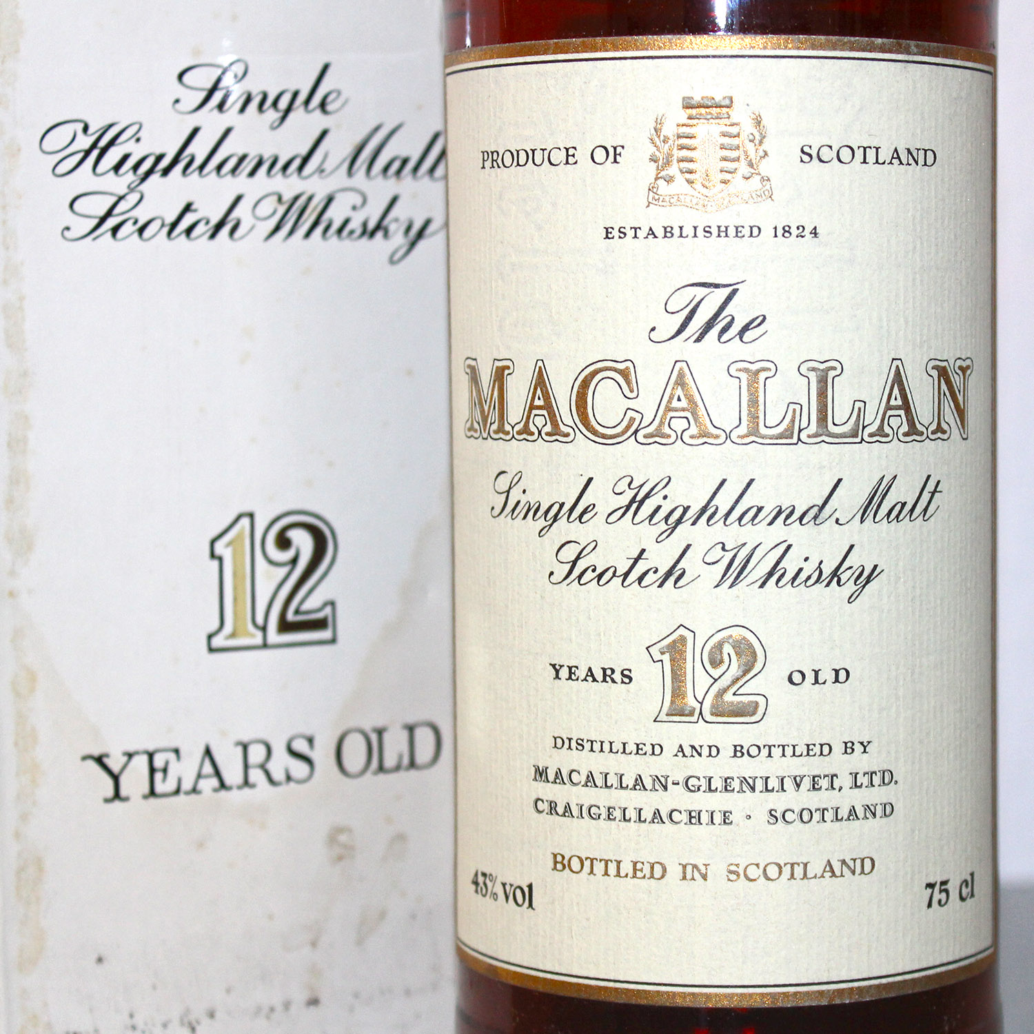 Macallan 12 Years Old Bot 1970s label