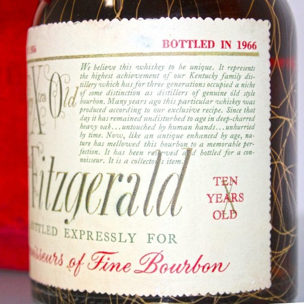 Very Xtra Old Fitzgerald 1956 10 Years Old label 2