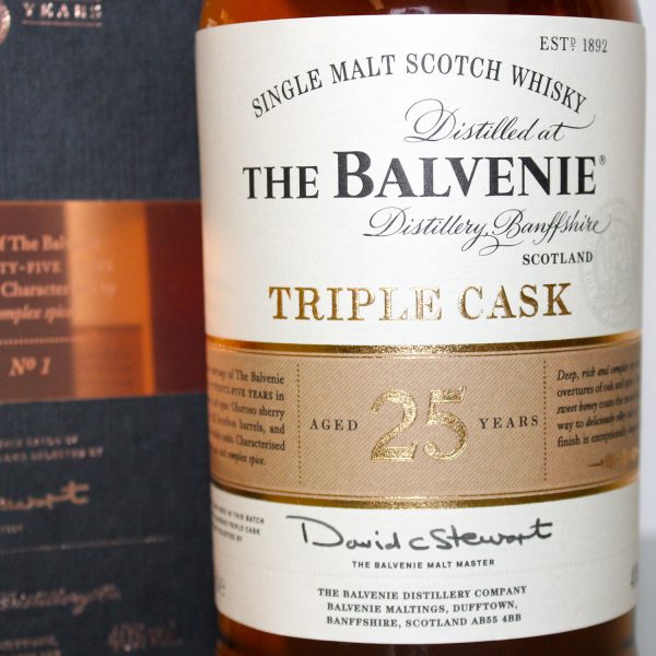 Balvenie 25 Years Triple Cask Label