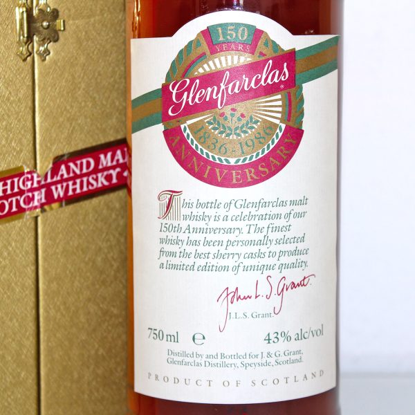 Glenfarclas 150th Anniversary Label