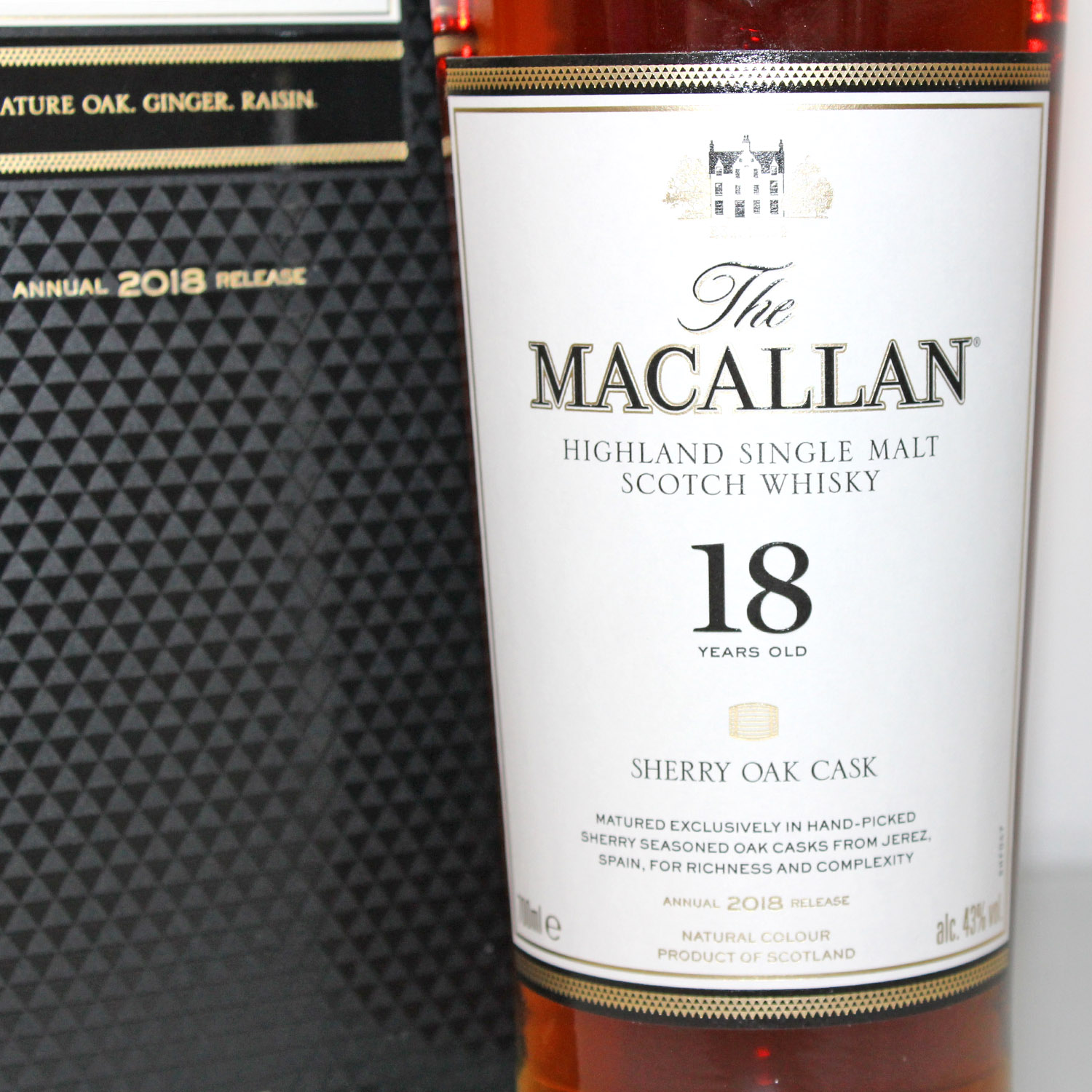 Macallan Annual 2018 Release 18 Years label