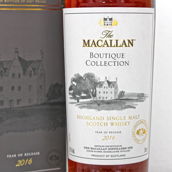 Macallan Boutique Collection 2016 Label