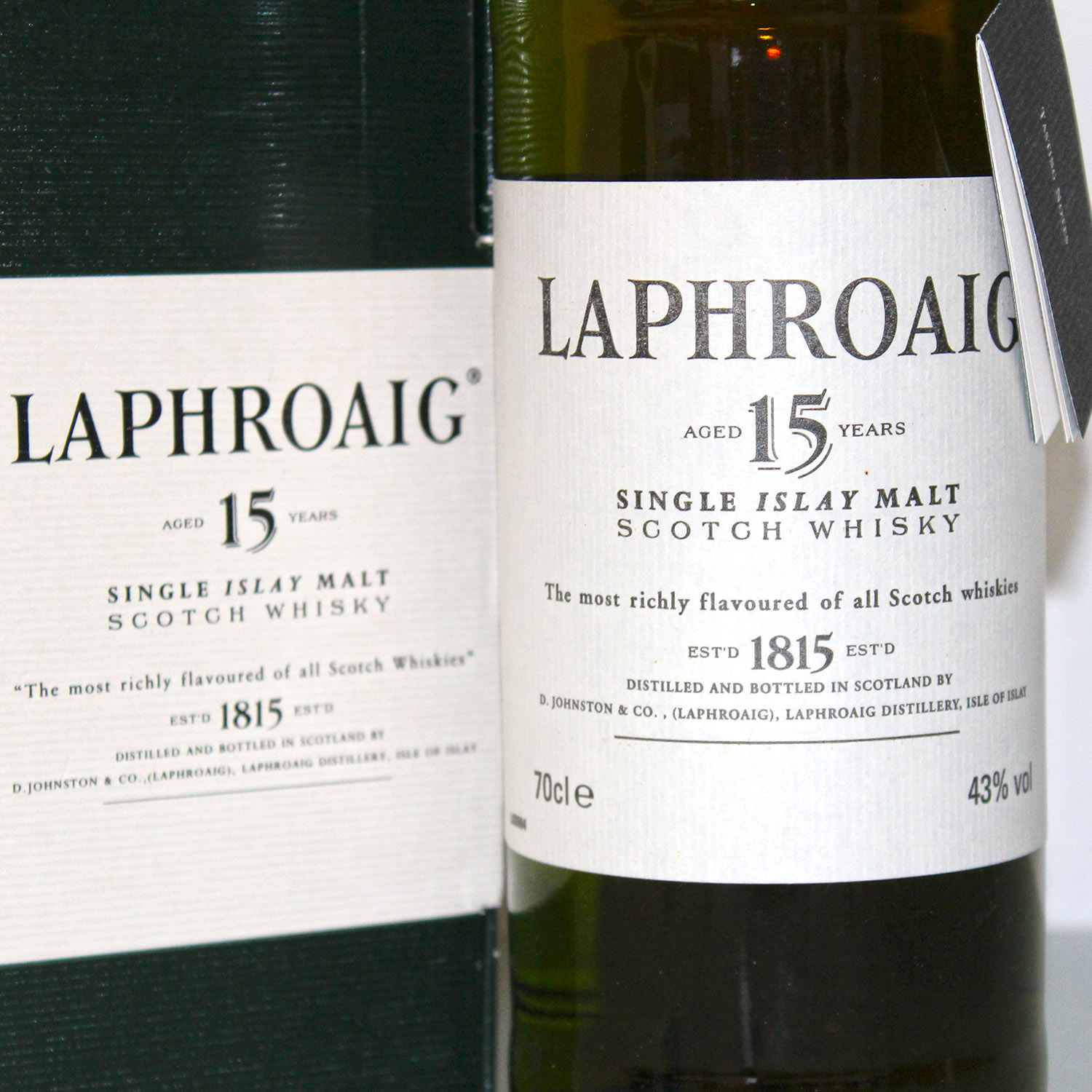 Laphroaig 15 Years Old Bot 1990s Front Label