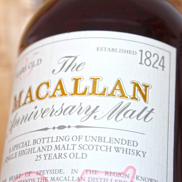 Macallan 1958 59 25 Years Anniversary Malt font