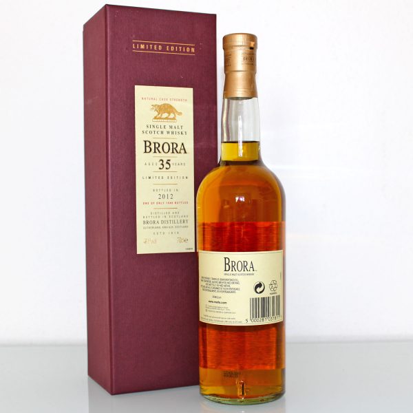 Brora 35 Year Old 2012 Release back