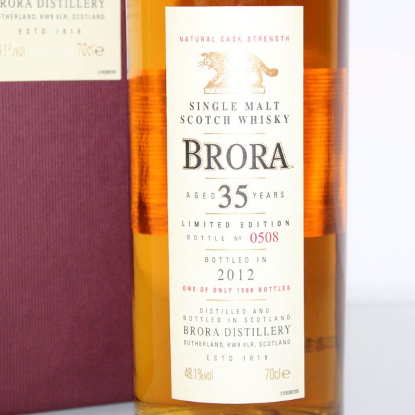 Brora 35 Year Old 2012 Release label