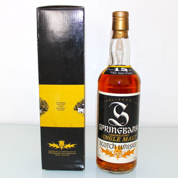 Springbank 12 Year Old Bot 1980s box side