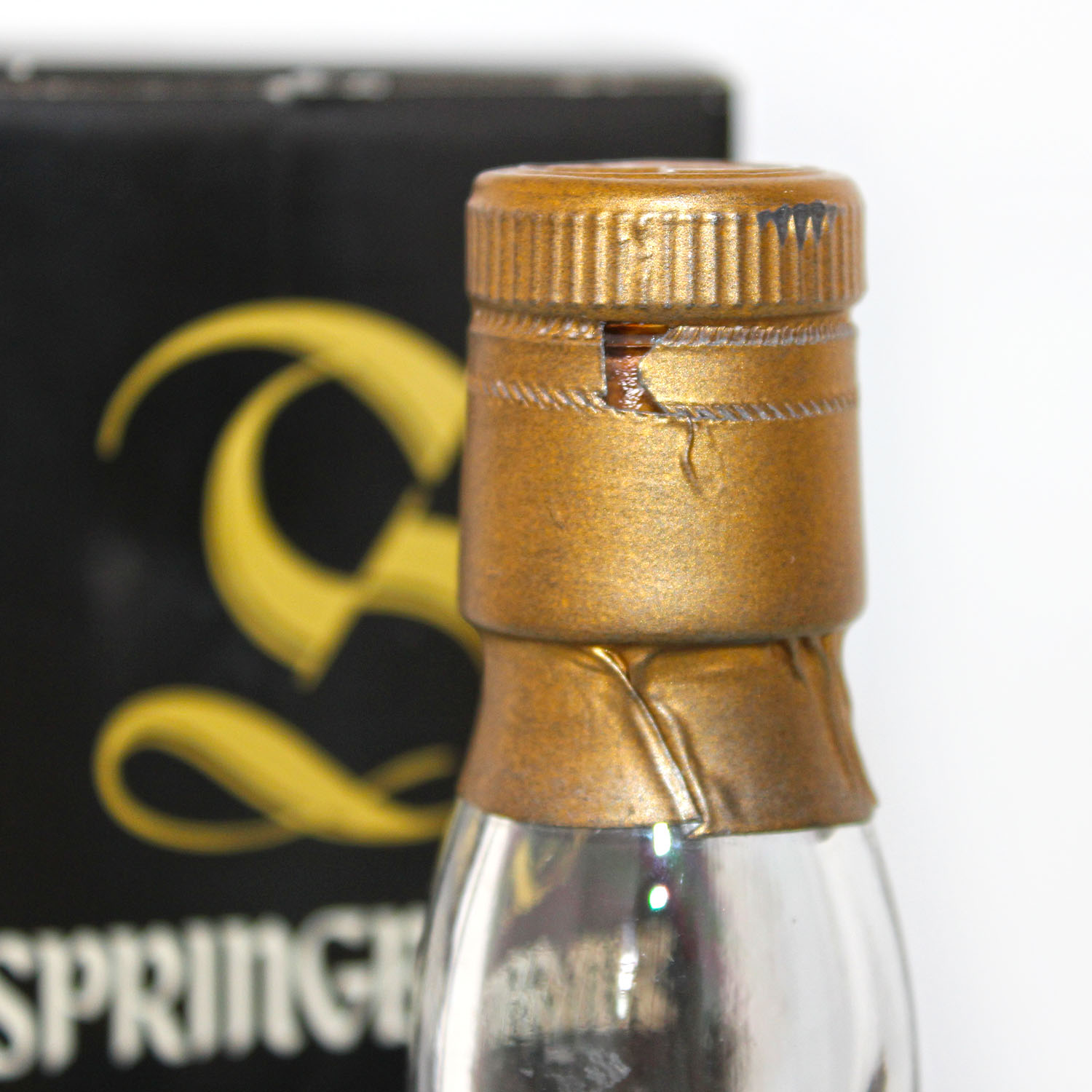 Springbank 12 Year Old Bot 1980s capsule side