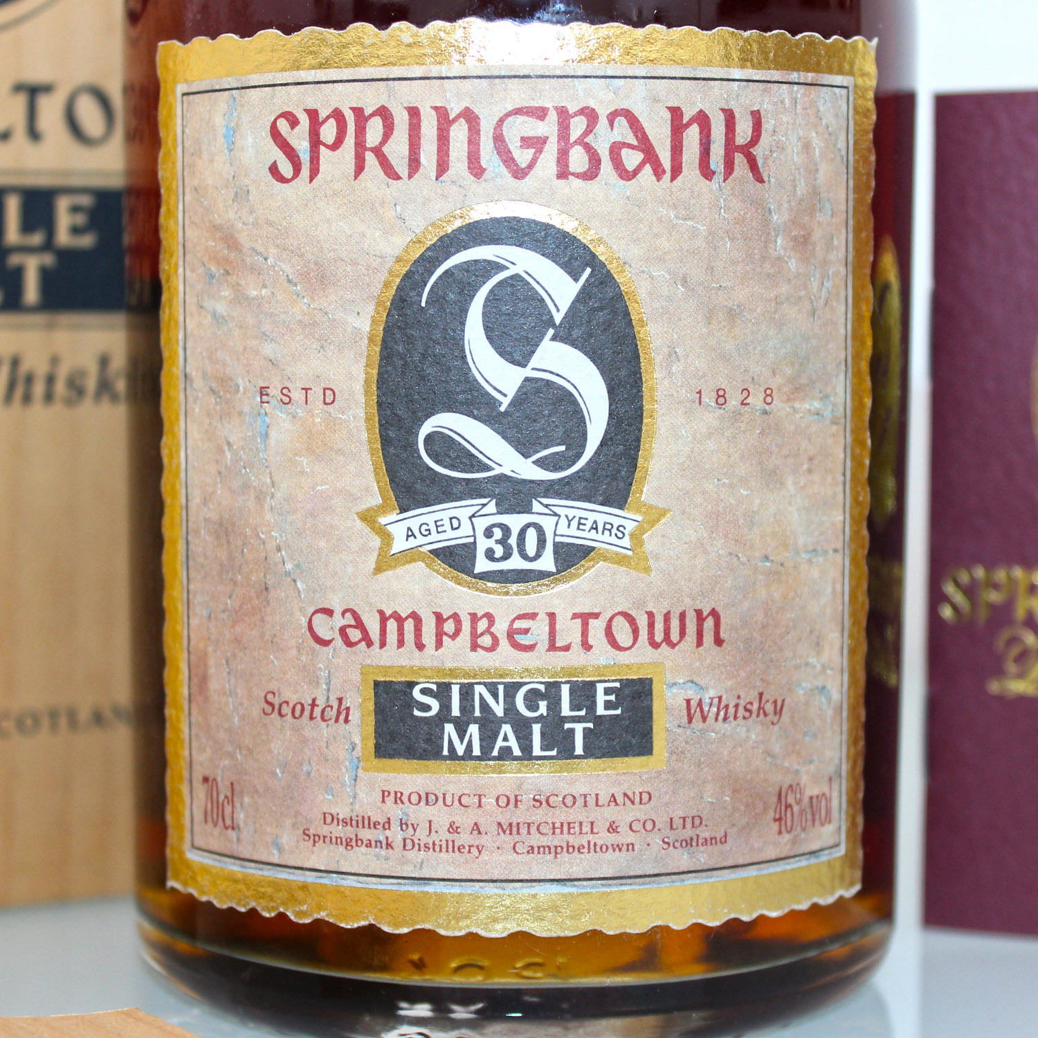 Springbank 30 Year Old 1990s label