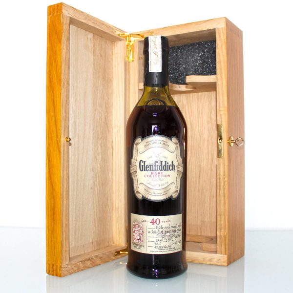 Glenfiddich 40 Year Old Rare Collection Release 2007 wooden box