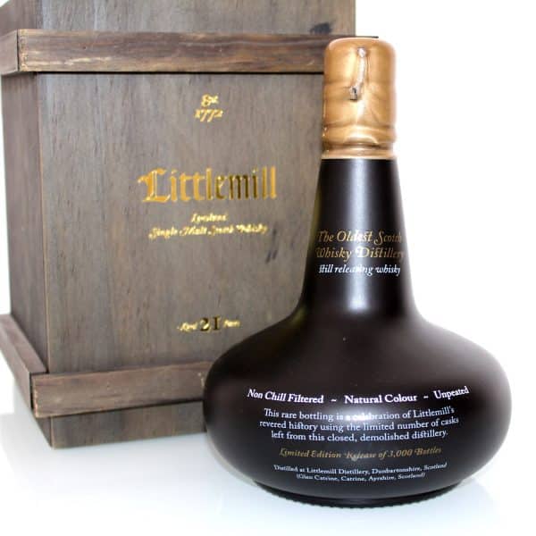 Littlemill 21 Year Old First Release Back
