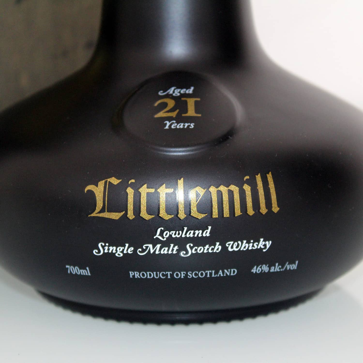 Littlemill 21 Year Old First Release Label