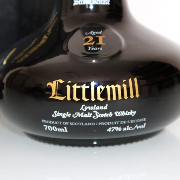 Littlemill 21 Year Old Second Release Label