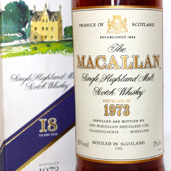Macallan 1973 18 Years Old label