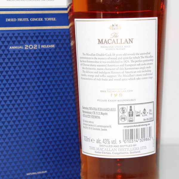 Macallan Annual 2021 Release 18 Years Back Label