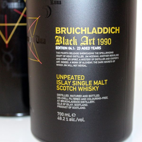 Bruichladdich Black Art 1990 Edition 04.1 23 Years Label