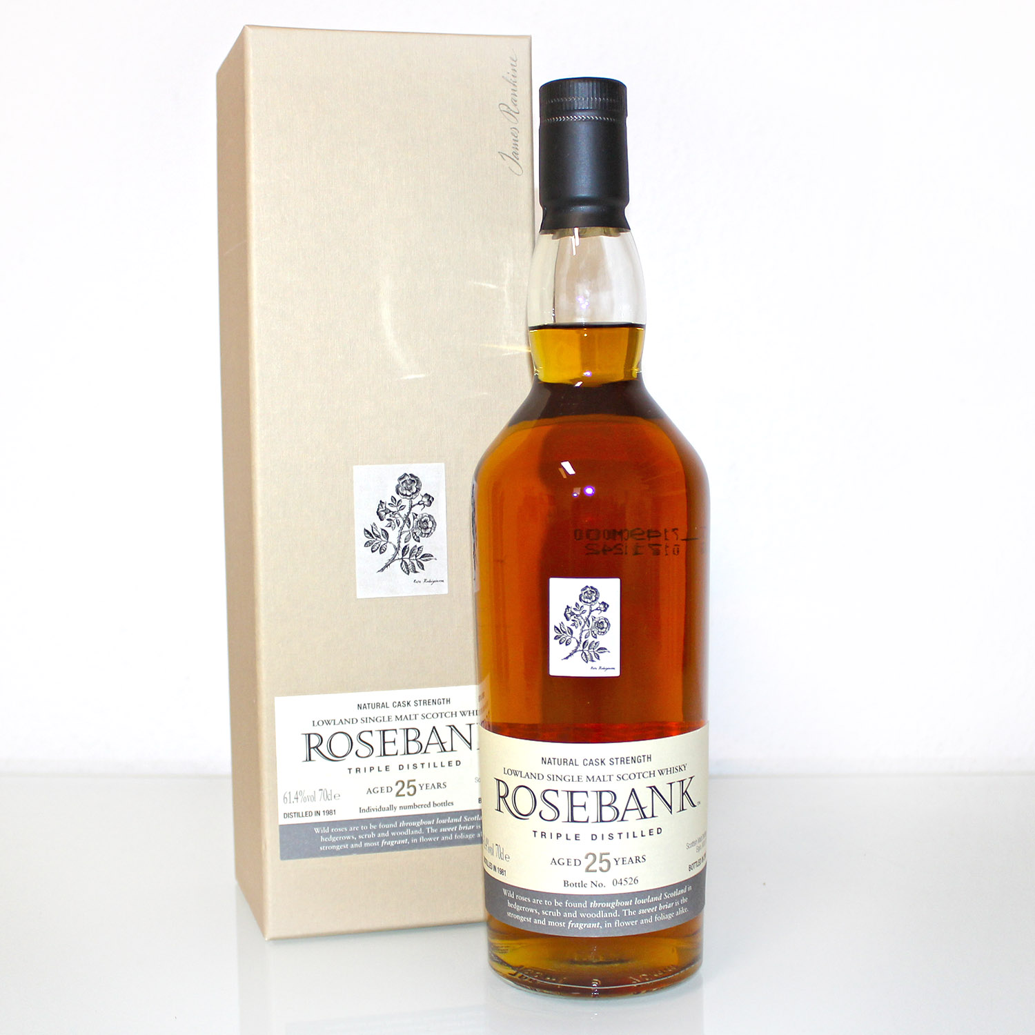 Rosebank 1981 25 Year Old 2007 Release front box