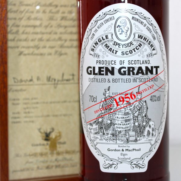 Glen Grant 1956 Bot. 2010 Label