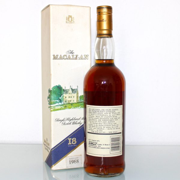 Macallan 1968 18 Years Old back