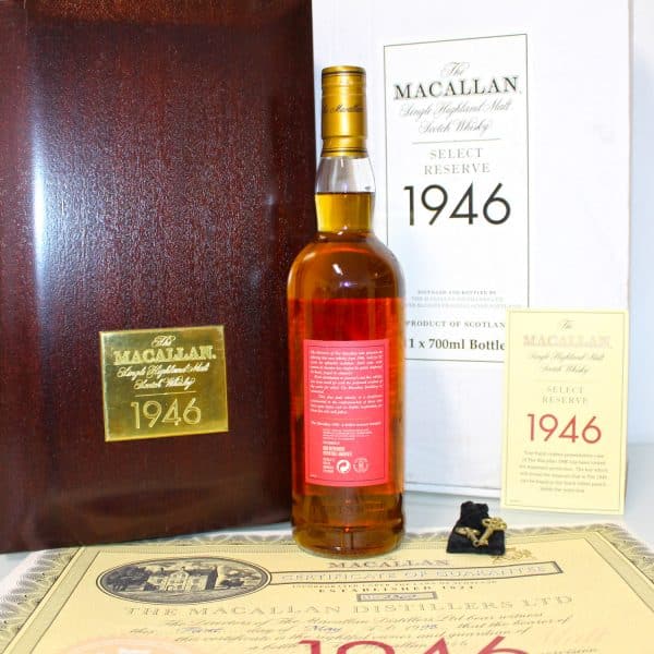 Macallan 1946 Select Reserve 52 Year Old back