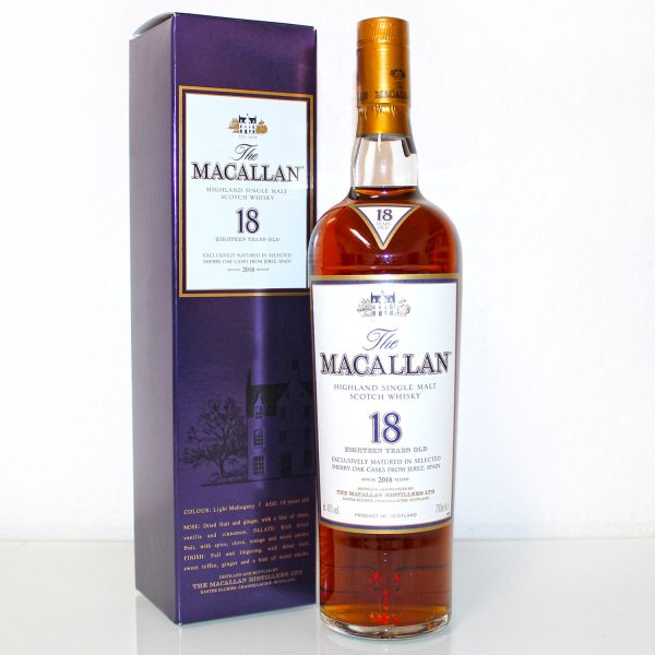 Macallan Annual 2016 Release 18 Year Old