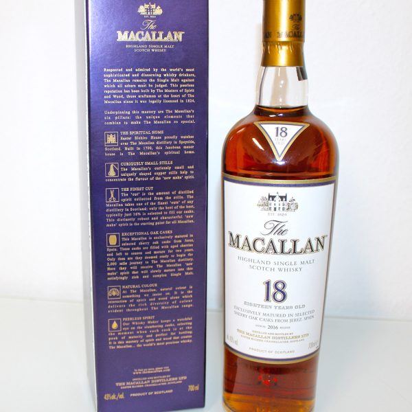 Macallan Annual 2016 Release 18 Year Old box
