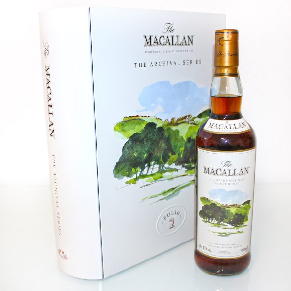 Macallan Archival Series Folio 2 Whisky book box back front