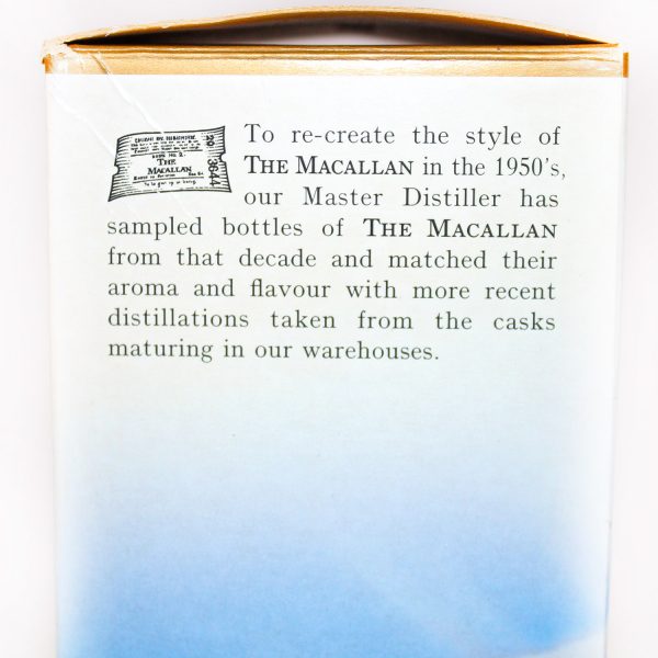 Macallan Travel Decades Series Fifties 1950s Master distiller