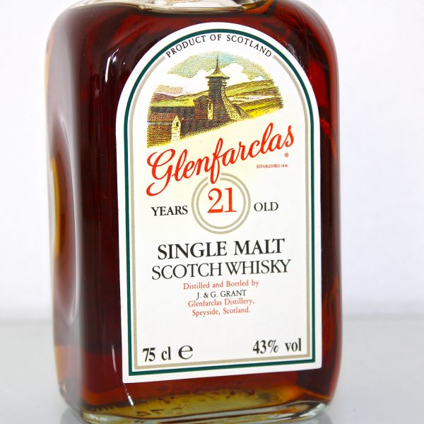Glenfarclas 21 Years Old 75cl alte Abfüllung label