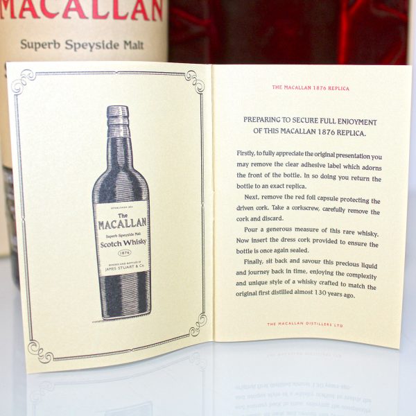 Macallan 1876 Replica booklet 1