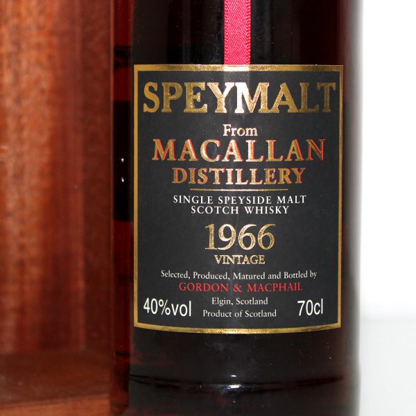 Macallan 1966 Speymalt Gordon & Macphail label