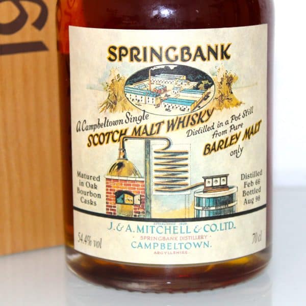 Springbank 1966 Local Barley label