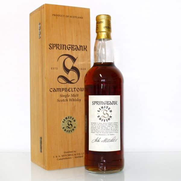 Springbank 25 Year Old Millennium Limited Edition back