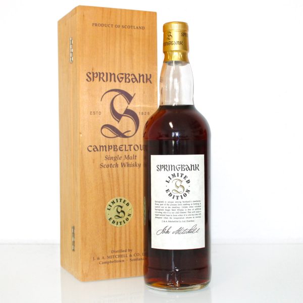 Springbank 30 Year Old Millennium Limited Edition back